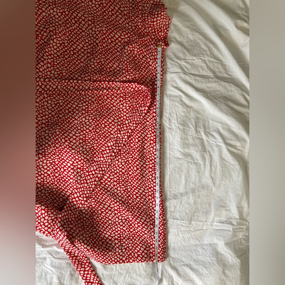 Liz Claiborne size 14 red and off white dress - Picture 5 of 8
